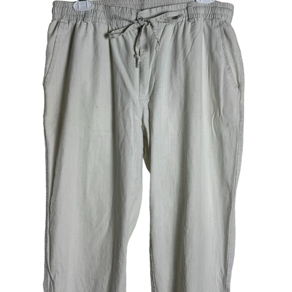 Men’s casual linen/polyester pants